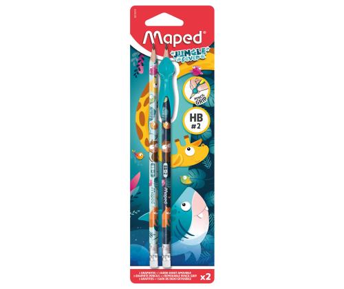 Kuulakärkikynä HB MAPED kumilla teroitettu Jungle Fever 2kpl
