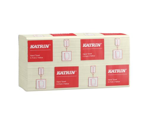 Lakanapyyhe 2-kerroksinen KATRIN Plus C-2 fold 24x33 keltainen (34336)