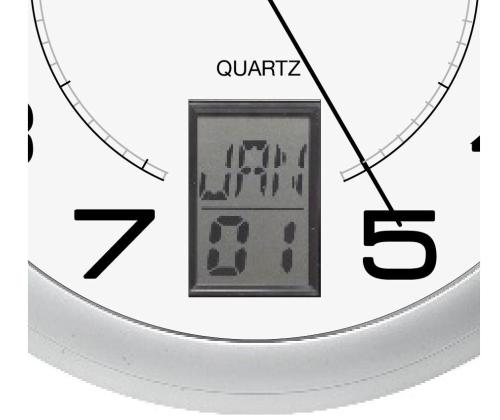 Seinäkello UNILUX Intinct 31cm hopea