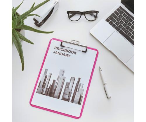 Kirjutusalus kaaneta LEITZ WOW A4 roosa