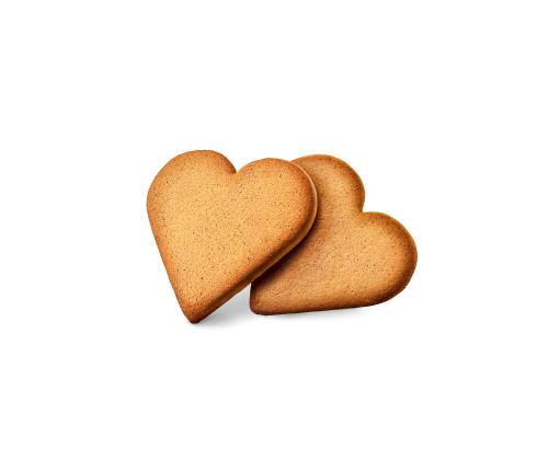 Piparkakut KALEV sydämen muotoiset ohuet piparkakut laatikossa 300g
