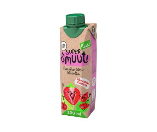 AURA Super smoothie mansikka-lime-ruusunmarja 0,3 l