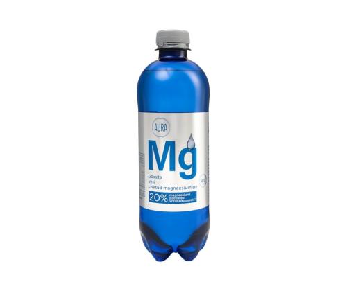 Juomavesi AURA Magnesium 0,5L hiilihapoton