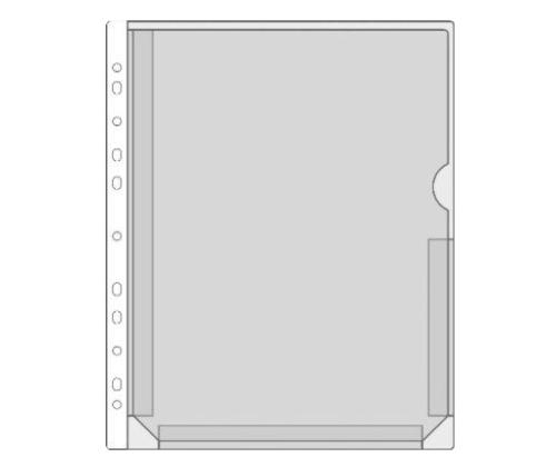 Sidottu kalvotaskuun A4 kenguru F-tasku läpätön PROLEXPLAST