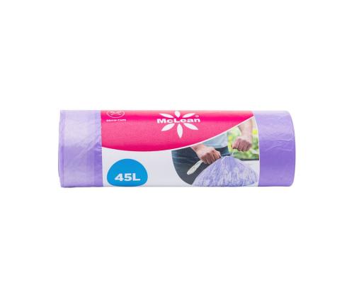 Roskapussi naruilla 45L MCLEAN 15 kpl
