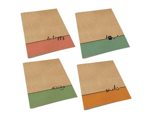 Kansio niitissä A5 BRADLEY Craft neliönmuotoinen pahvikanta 36 sivua