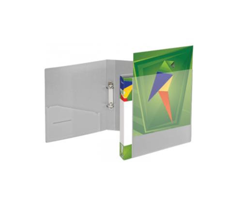 Rõngaskaaned A4 20mm 2r esikaanel kiletasku hall