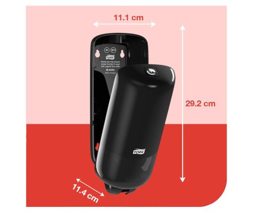 Saippua-annostelija TORK S1 1L, musta 560008