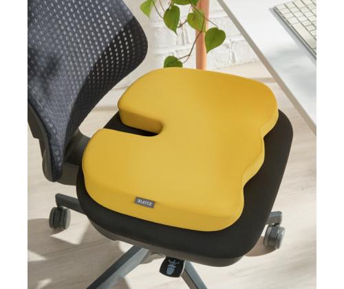 Istuintyyny ergonominen LEITZ Cozy keltainen