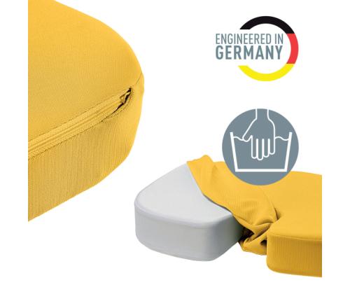 Istuintyyny ergonominen LEITZ Cozy keltainen