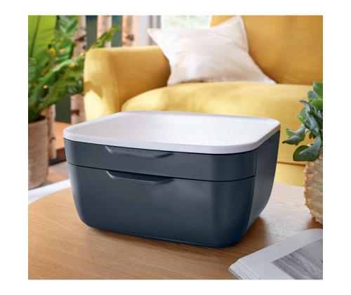 Laatikosto pöydälle LEITZ Cozy 2-laatikkoinen harmaa