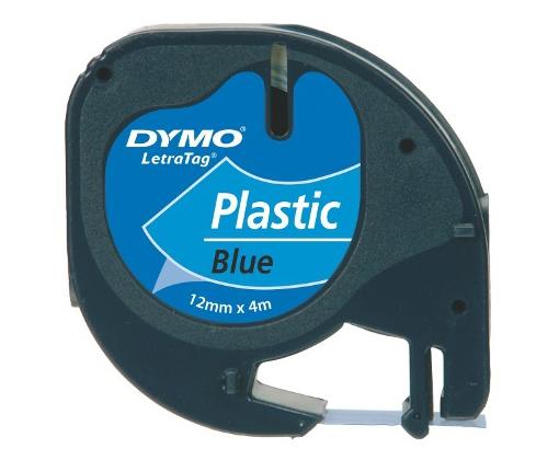 Teippi/merkintäteippi DYMO LetraTag 91205 12mm x 4m sininen muovi