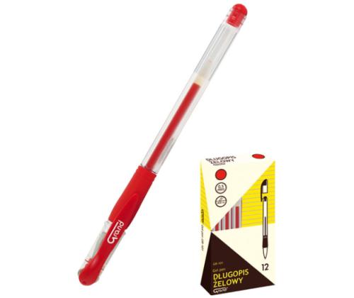 Geelikynä korkilla GRAND GR-101 0,5mm punainen