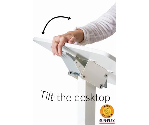 Säädettävä pöytä 600x520mm valkoinen