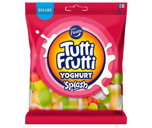 Gummies FAZER Tutti Frutti Yoghurt Splash 210g
