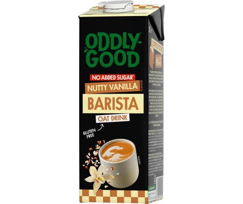 Kaurajuoma gluteeniton vaniljanmakuinen UHT VALIO Oddlygood Barista ilman lisättyä sokeria 1L
