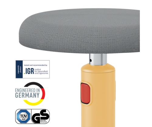 Aktiivituoli LEITZ Cozy keltainen