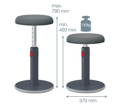 Aktiivituoli LEITZ Cozy harmaa
