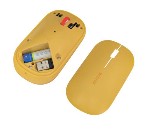 Tietokoneen hiiri langaton LEITZ Cozy Lämmin keltainen