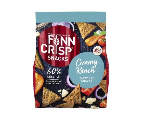 FINN CRISP Täysjyväruisnacksit Kermainen Ranch-maku 150g