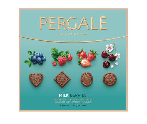 Lajitelmalaatikko PERGALE marjatäytteellä 117g