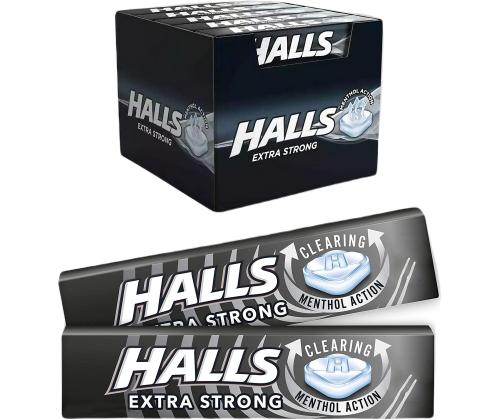 HALLS Extra Strong pastillit 33,5g