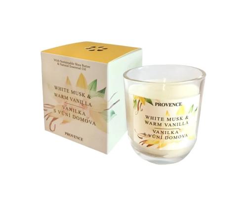 Tuoksukynttilä PROVENCE lahjapakkauksessa Vanilja 1 kpl