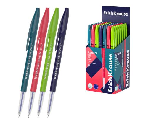 Kuulakärkikynä ERICH KRAUSE Slender Stick Milky 0,7 sininen