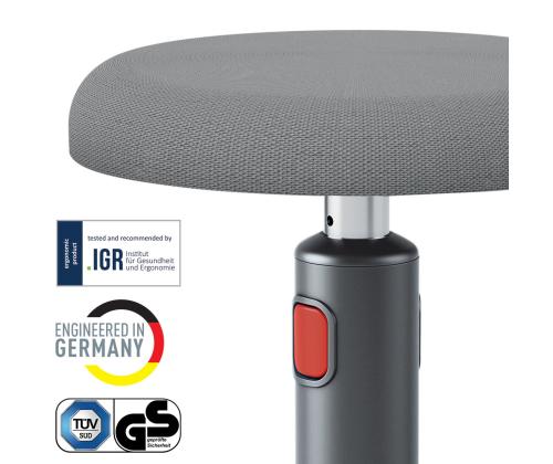 Aktiivituoli LEITZ Cozy harmaa