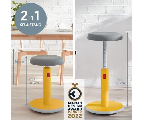 Aktiivituoli LEITZ Cozy keltainen