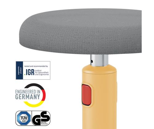 Aktiivituoli LEITZ Cozy keltainen