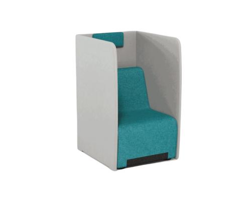 Nojatuoli akustisilla seinillä RUBICO LOUNGE 100 (BN)