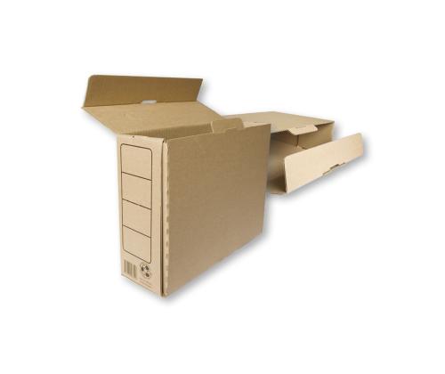 Arkistokansio A4 12cm koottava 330x245x120mm ruskea SMLT