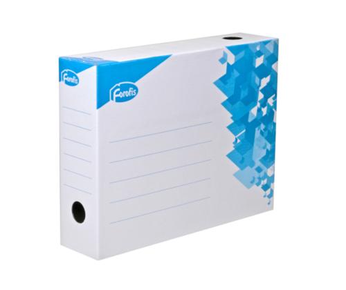 Arkistolaatikko FOROFIS A4 8cm taitettava valkoinen