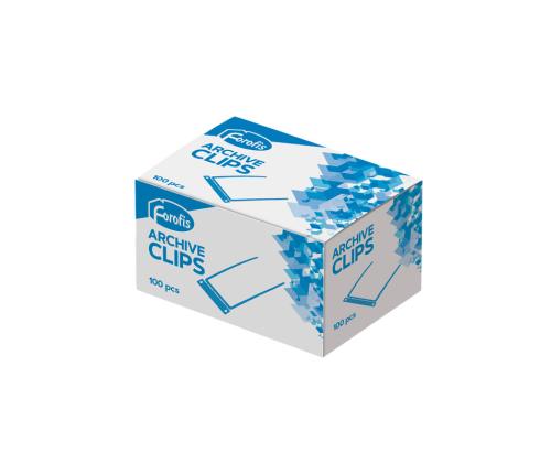 Arkistohaarukka sininen 100kpl/ltk