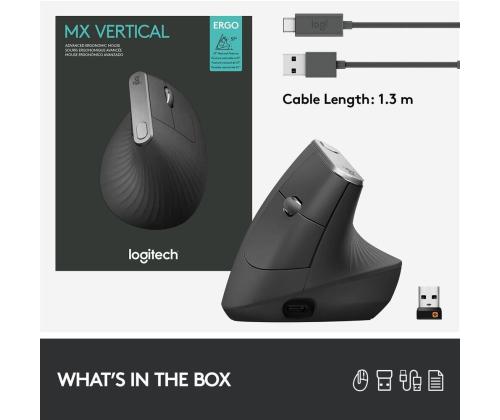 Tietokoneen hiiri ergonominen LOGITECH Vertical Advanced bluetooth