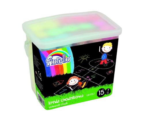 Värilliset asfalttiliitut 15 kpl pakkauksessa FIORELLO