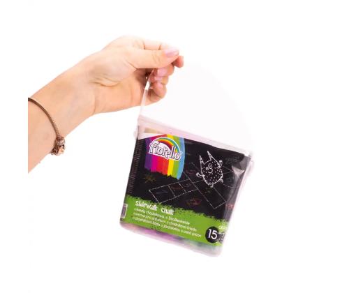 Värilliset asfalttiliitut 15 kpl pakkauksessa FIORELLO