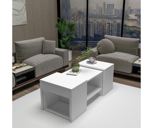 Sohvapöytä Sartos - Valkoinen