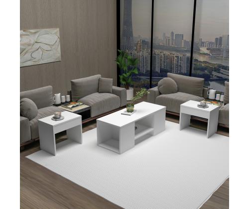 Sohvapöytä Sartos - Valkoinen