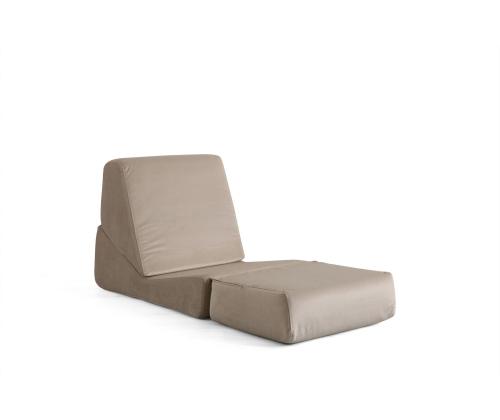 Sohva Origami Convertible - kiiltävä kerma - Shiny Cream