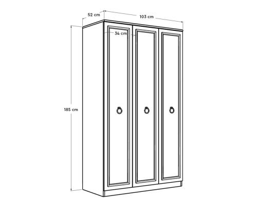 Vaatekaappi Grd-1330-Bb-2