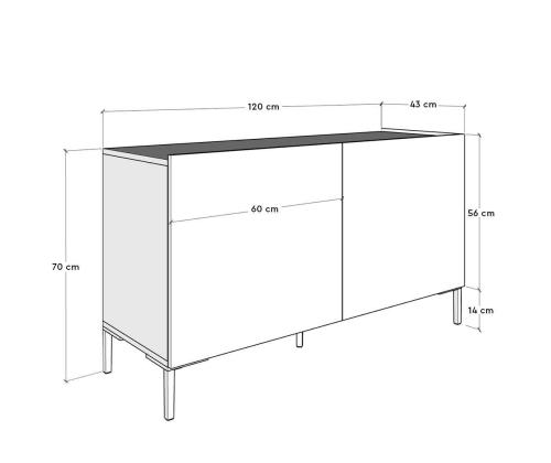 TV-pöytä Tvc-722-Dd-1
