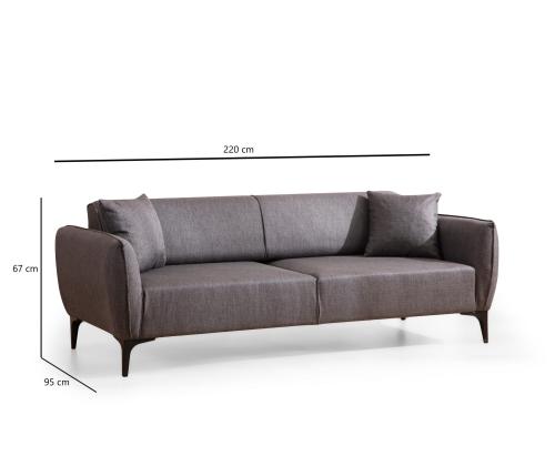Sohva Belissimo - Tummanharmaa
