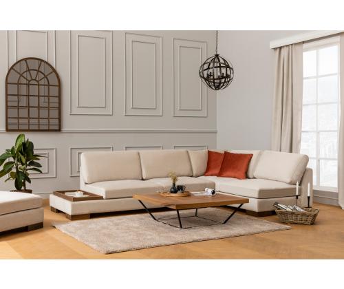 Sohva Tulip Corner Oikea ilman puffia - Beige