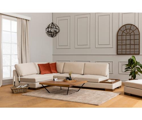 Sohva Tulip Corner Vasen ilman puffia - Beige