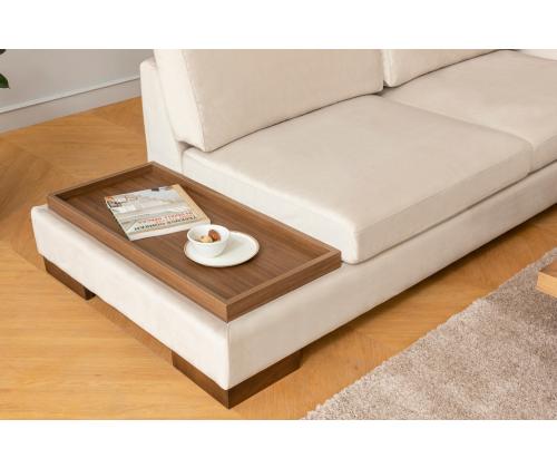 Sohva Tulip Corner Oikea ilman puffia - Beige