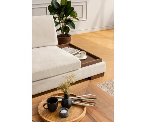 Sohva Tulip Corner Vasen ilman puffia - Beige