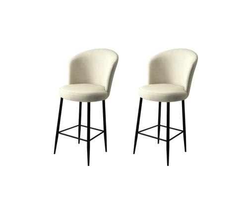 Kalustesarja baarijakkarat Fora - Cream, Black