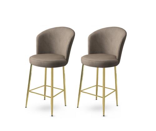 Baarijakkaroiden sarja Alte - Cappuccino, Gold